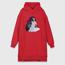 Женское худи-платье Повелитель Альбедо, цвет: красный