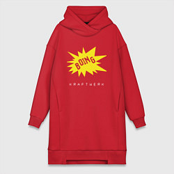 Женское худи-платье Kraftwerk - Boing, цвет: красный