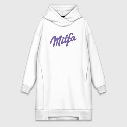 Женское худи-платье Milfa в стиле milka, цвет: белый