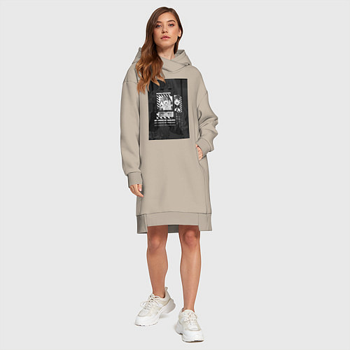 Женская толстовка-платье Марин Китагава Гяру / Миндальный – фото 4