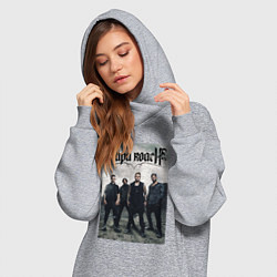 Женское худи-платье Papa Roach all, цвет: меланж — фото 2