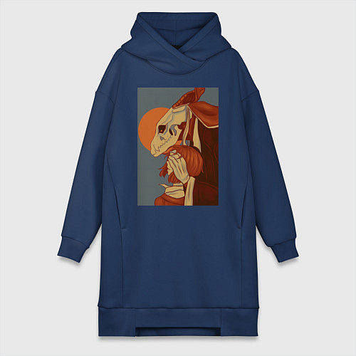 Женская толстовка-платье Невеста чародея Элиас Эйнсворт Могущественный чаро / Тёмно-синий – фото 1