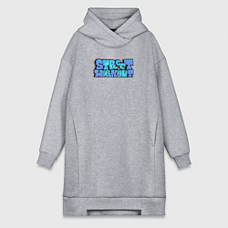 Женское худи-платье Street Workout Graffiti, цвет: меланж