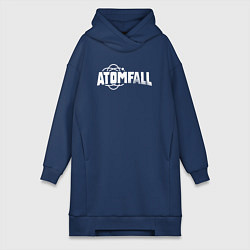 Женская толстовка-платье Atomfall logo