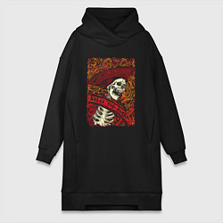 Женское худи-платье Разрушь проклятие, цвет: черный