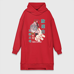 Женское худи-платье Моя геройская академия Shigaraki Tomura, цвет: красный
