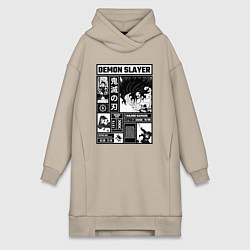 Женская толстовка-платье Величие Танджиро - Клинок рассекающий демонов