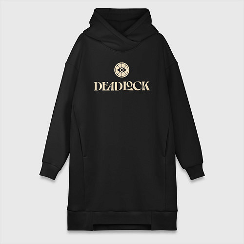 Женская толстовка-платье Deadlock logo / Черный – фото 1