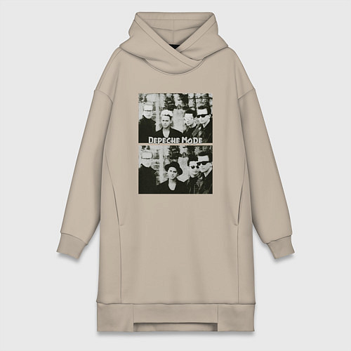 Женская толстовка-платье Depeche Mode2 / Миндальный – фото 1