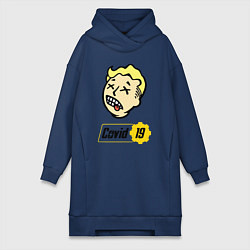 Женская толстовка-платье Vault boy - covid 19