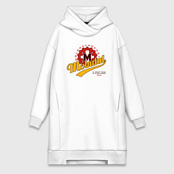 Женское худи-платье Molndal hockey, цвет: белый