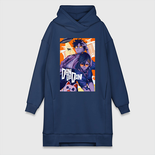 Женская толстовка-платье Аясэ Кэн Такакура / Тёмно-синий – фото 1