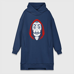 Женское худи-платье Money heist, цвет: тёмно-синий