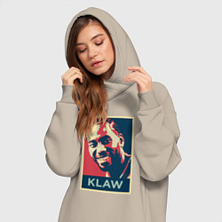 Женское худи-платье Кавай, цвет: миндальный — фото 2