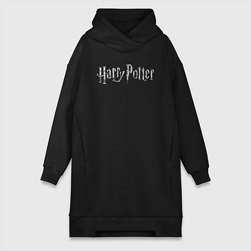 Женская толстовка-платье Harry Potter logotype / Черный – фото 1