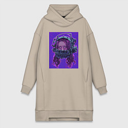 Женское худи-платье Аманда Янг, цвет: миндальный