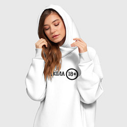 Женское худи-платье Школа 18, цвет: белый — фото 2