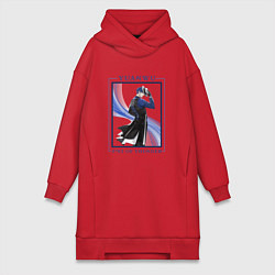 Женское худи-платье Yuanwu Fist of Thunder, цвет: красный
