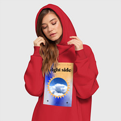 Женское худи-платье Светлая сторона, цвет: красный — фото 2