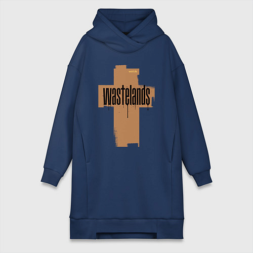 Женская толстовка-платье The rusty cross / Тёмно-синий – фото 1