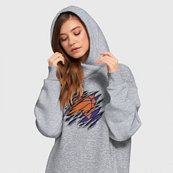 Женское худи-платье Финикс Санз, цвет: меланж — фото 2