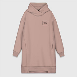 Женское худи-платье Mrs - Couple - парный товар, цвет: пыльно-розовый
