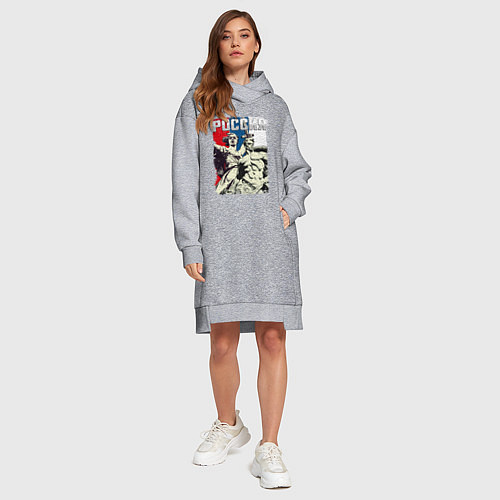 Женская толстовка-платье Родина / Меланж – фото 4