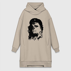 Женское худи-платье Star wars - Chewie Guevara, цвет: миндальный