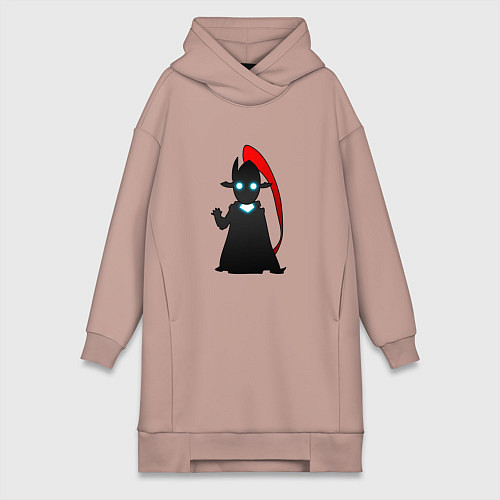 Женская толстовка-платье Игрит - поднятие уровня в одиночку / Пыльно-розовый – фото 1