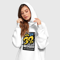 Женское худи-платье Neo geo - anniversary, цвет: белый — фото 2