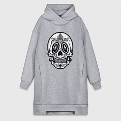Женское худи-платье Skull Mexico, цвет: меланж