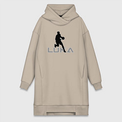 Женское худи-платье Luka basketball, цвет: миндальный