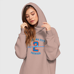 Женское худи-платье Shai Oklahoma, цвет: пыльно-розовый — фото 2