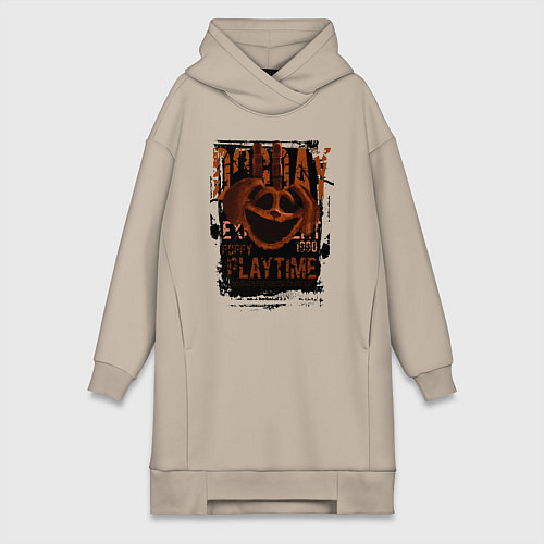 Женская толстовка-платье Пеклопёс DogDay из Poppy Playtime / Миндальный – фото 1