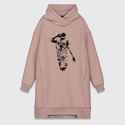 Женская толстовка-платье Allen Iverson NBA / Пыльно-розовый – фото 1