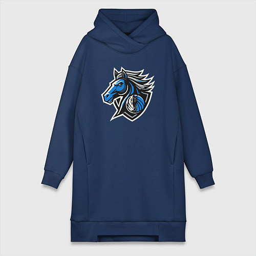 Женская толстовка-платье Mavericks team / Тёмно-синий – фото 1
