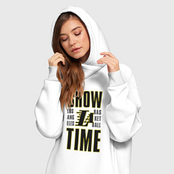 Женское худи-платье Lakers show time, цвет: белый — фото 2