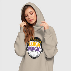 Женское худи-платье Luka magic face, цвет: миндальный — фото 2