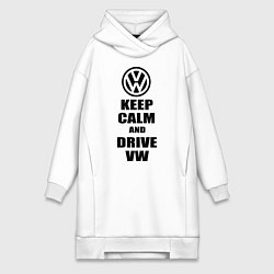 Женская толстовка-платье Keep Calm & Drive VW