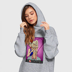 Женское худи-платье Ghostbusters - Egon and Janine, цвет: меланж — фото 2