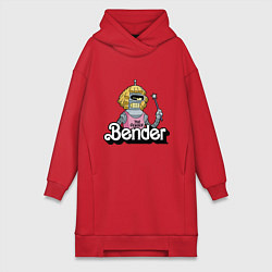 Женское худи-платье Gender Bender, цвет: красный