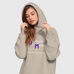 Женское худи-платье Depeche Mode - Sofad release, цвет: миндальный — фото 2