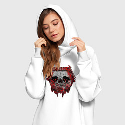 Женское худи-платье Nothing Else Matters Metallica, цвет: белый — фото 2