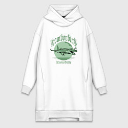 Женская толстовка-платье Бомбордиро крокодило итальянский мем