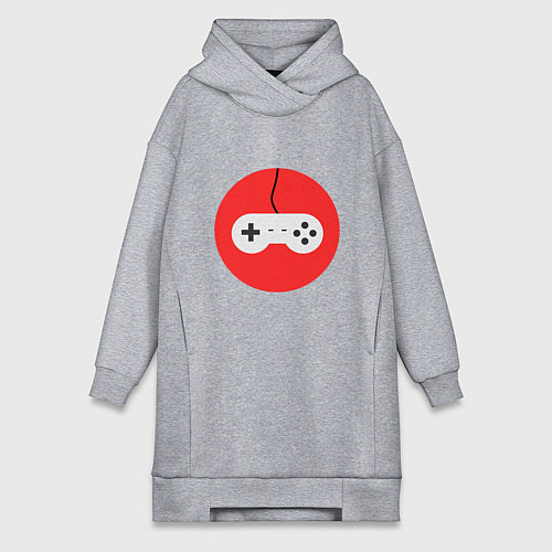 Женская толстовка-платье Джойстик для игр / Меланж – фото 1