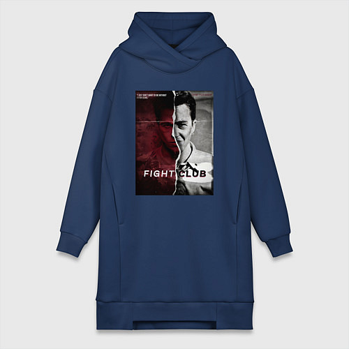 Женская толстовка-платье Тайлер и Джек / Тёмно-синий – фото 1