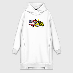 Женское худи-платье USA Wu-Tang, цвет: белый