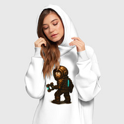 Женское худи-платье Кенни в игре Dead Space, цвет: белый — фото 2