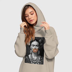 Женское худи-платье Фрида swag, цвет: миндальный — фото 2