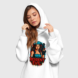 Женское худи-платье Resident Evil Джилл Валентайн, цвет: белый — фото 2